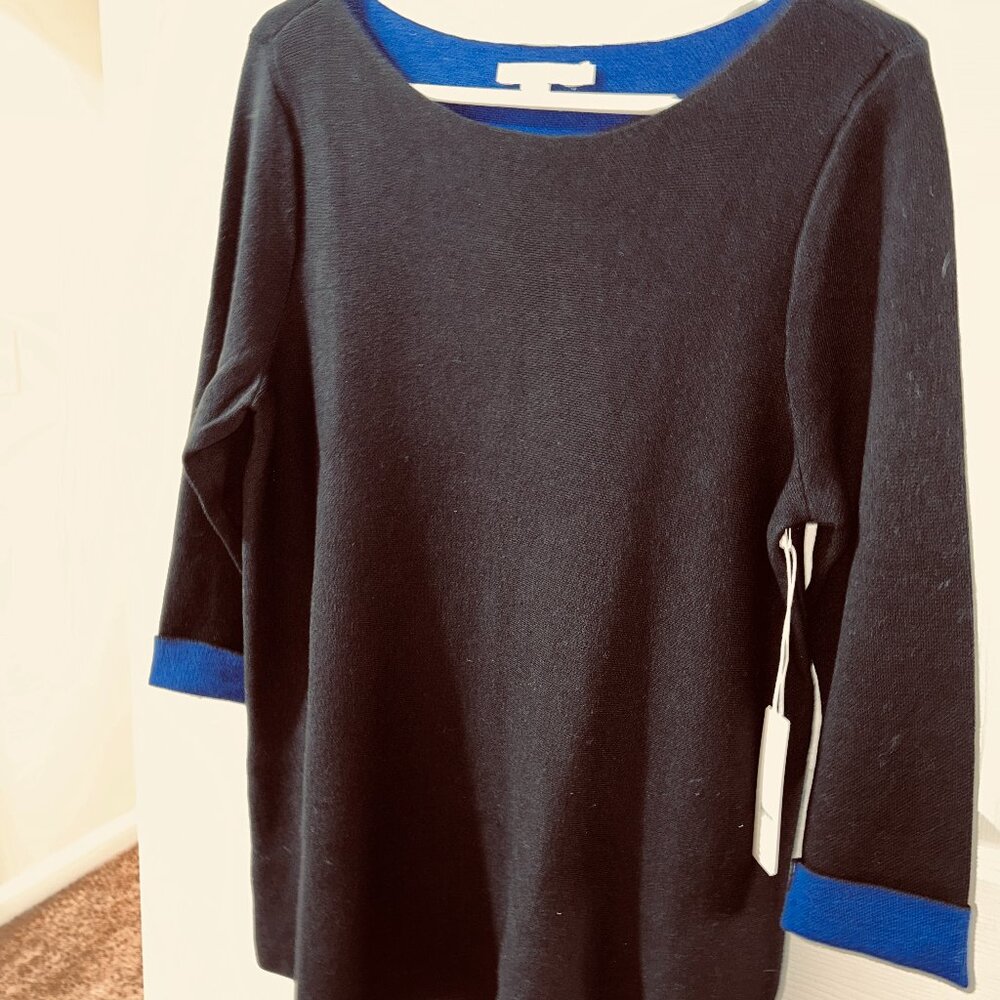 Chico's double knit tunic sweater, NWT, Size 1